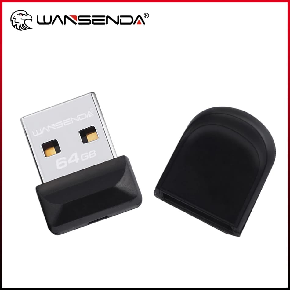 WANSENDA 2025 Super Mini Chiavetta USB 64GB 32GB Impermeabile, Pendrive USB 8GB 16GB, Memoria Flash USB