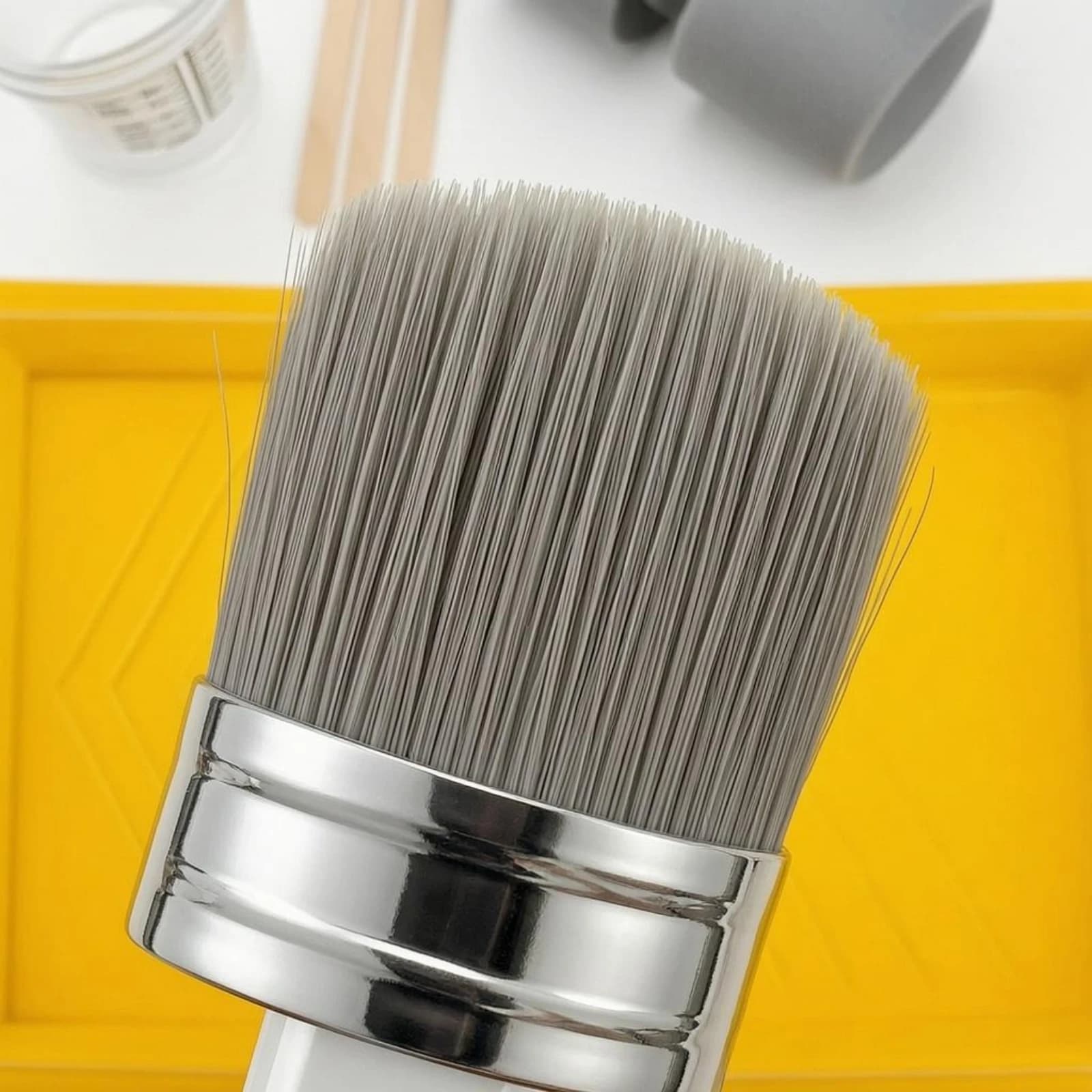 Painting Tool Kit Foam Rollers Painting Supplies Kit Paint Roller Set Wooden Handles Roller Brush Set Long-Lasting