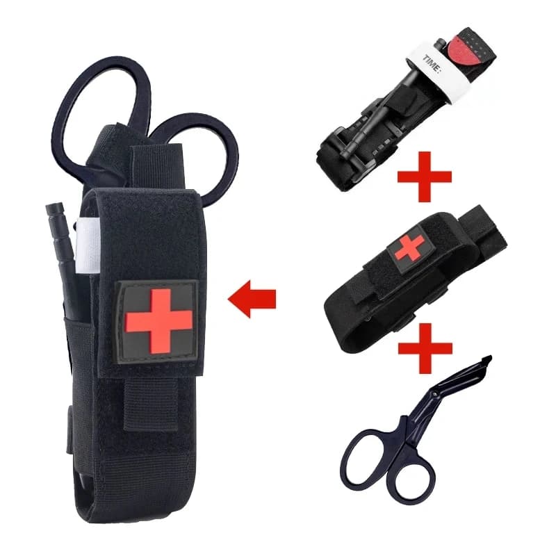 Tactical Outdoor Kit di pronto soccorso laccio emostatico campeggio Kit di sopravvivenza borsa per allattamento attrezzatura medica borsa a forbice attrezzatura da esterno
