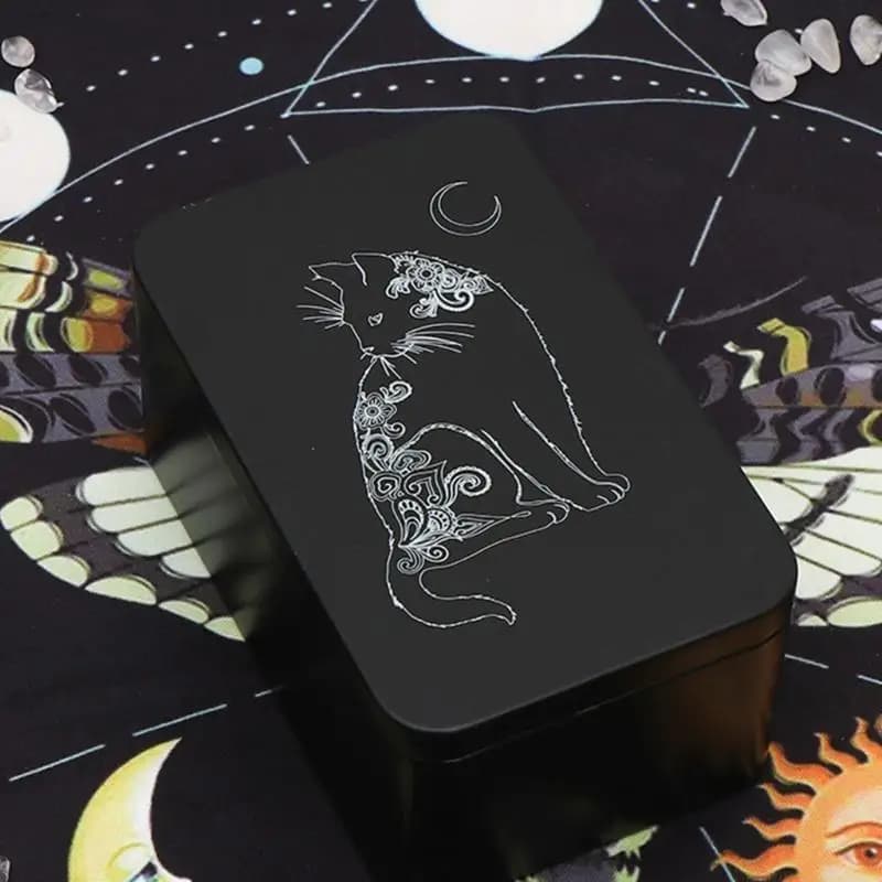 31BE Contenitore per carte dei tarocchi Organizzatore tarocchi Custodia per carte Scatola vuota per carte da gioco