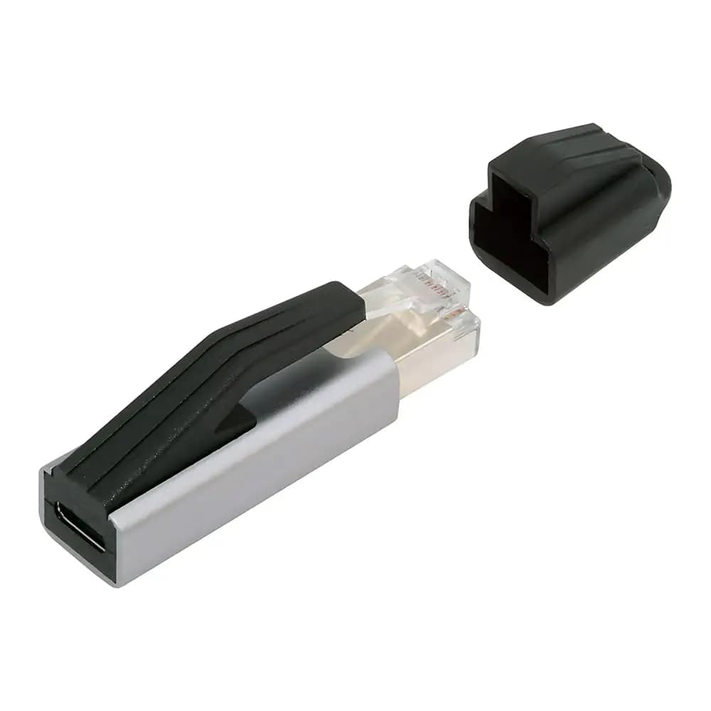 USB-C Adapter Female to Ethernet LAN, USB Type-C to RJ45 Male, 1000Mbps Gigabit LAN for Thunderbolt MacBook Pro/Air