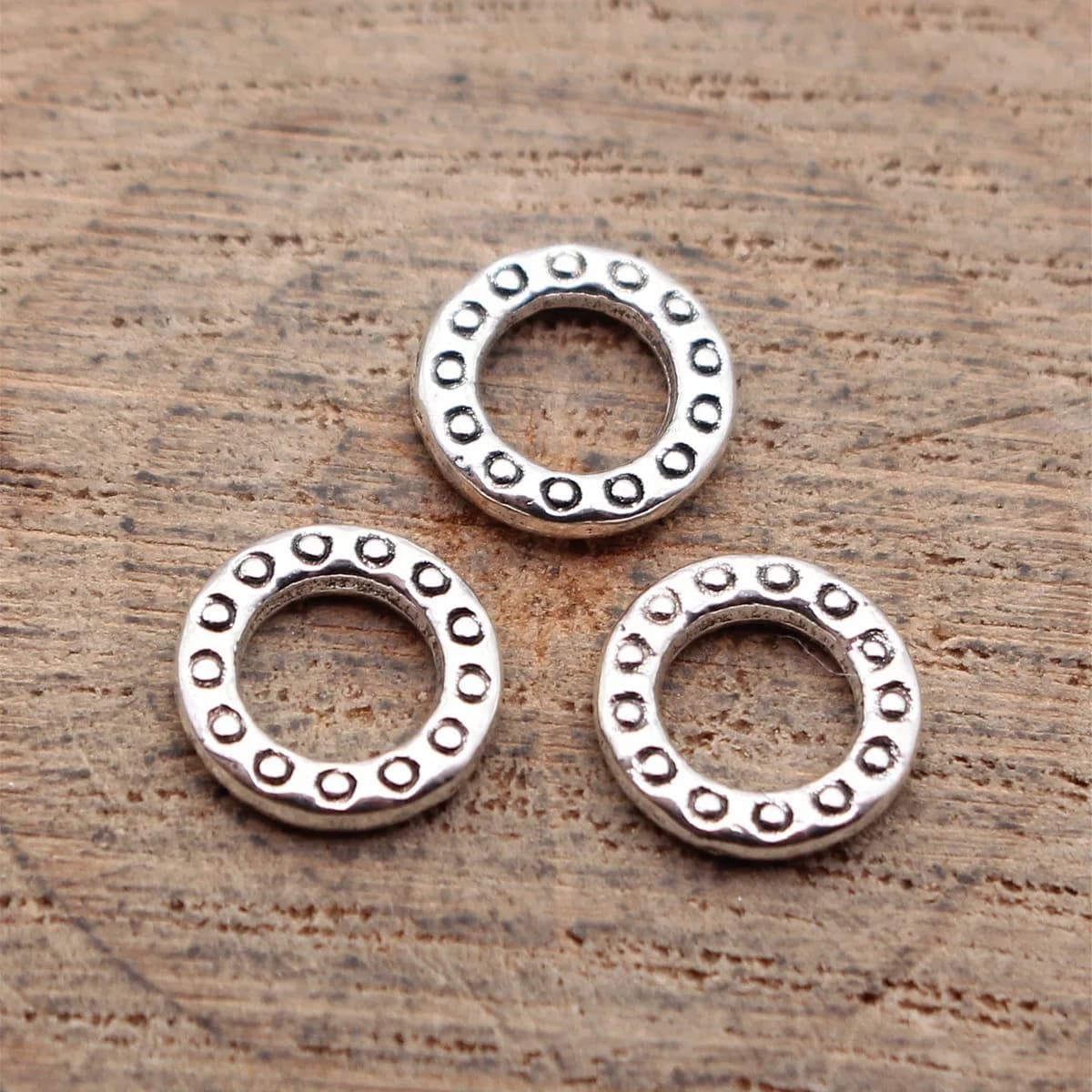 Round Charms Connector Cutout Circle Charm Link DIY Resin Jewelry Craft Supplies For Making Bracelet