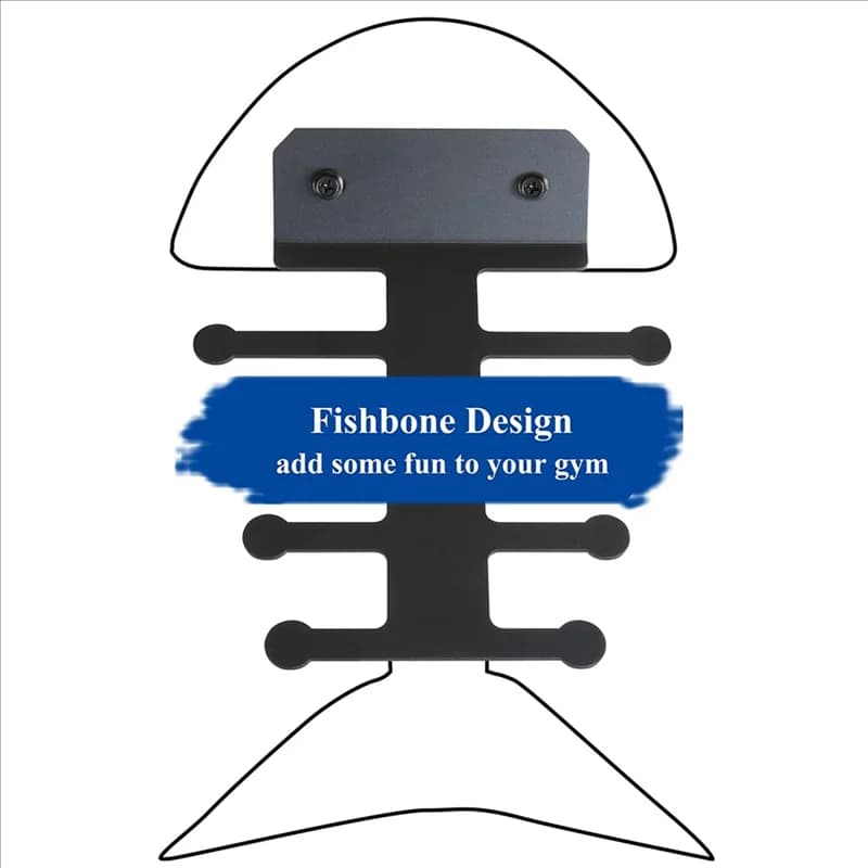 A06F-Resistance Rack Band Storage Hanger Gym Equipment Organizer Traction Stages Jumping Cords, Home Gym Storage Rack