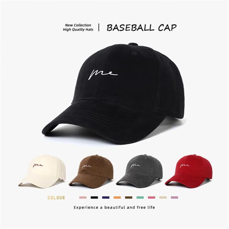 Berretti da baseball con ricamo a lettera di moda Estate all'aperto Casual Cappelli da sole con testa grande per adulti Cappellini da golf sportivi Cappelli Hip Hop Snapback