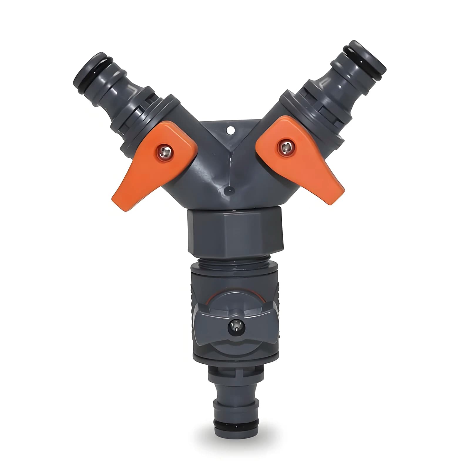 2 Pcs Kit BSP 3/4'' Thread 2-way Tap Hose Water Splitter Garden Tap Y Splitter Watering Fittings Adjustable Switch Joints valve