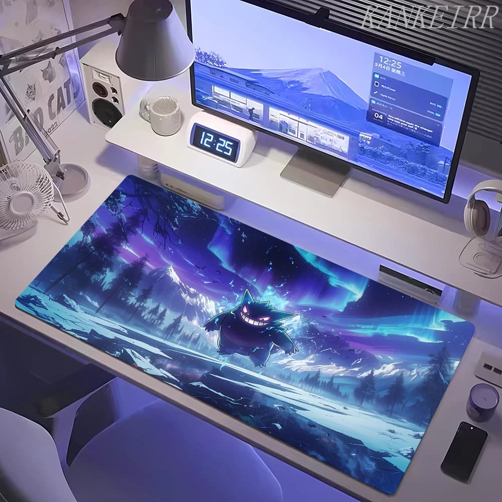 Tappetino per Mouse da Computer G-gengar, Tappetino per Tastiera Anime, Grande Mousepad per PC, Tastiere per Giocatori, Decorazione per Scrivania, Tappetini per Mouse
