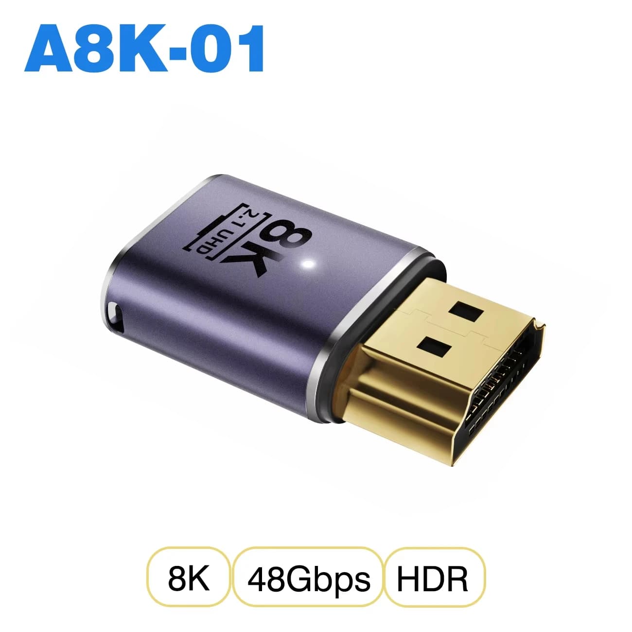 1-2PCS HDMI2.1 Cable Adapter mini micro hdmi to HDMI 2.1 Converter 48Gpbs 8K60HZ 4K120HZ for HDTV Projector PS4 PS5 Laptop PC