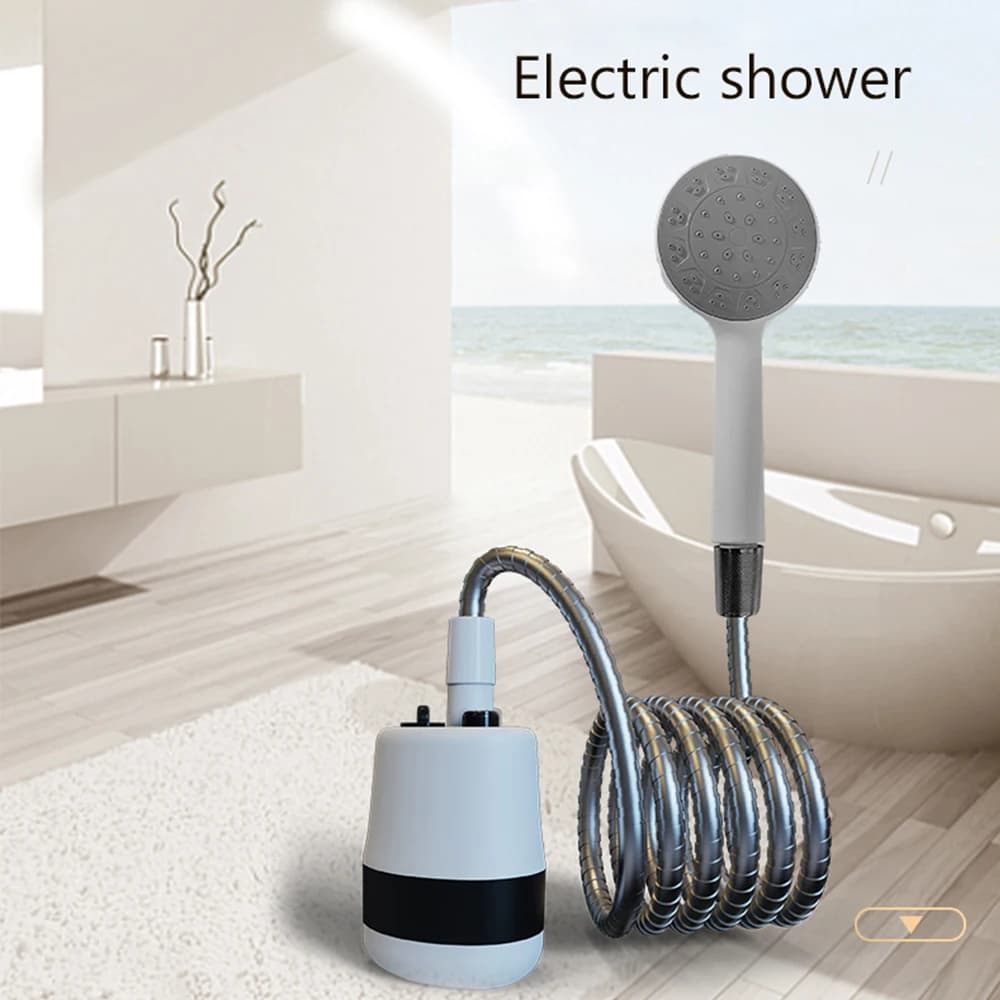 Doccia portatile da campeggio Doccia esterna Doccia elettrica portatile Soffione doccia ricaricabile portatile compatto alimentato a batteria