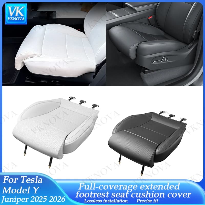 Per Tesla Model Y Juniper Model 3 Highland: Estensione Supporto Gambe, Coprisedile, Cuscino Estensibile in Memory Foam, Accessori Interni