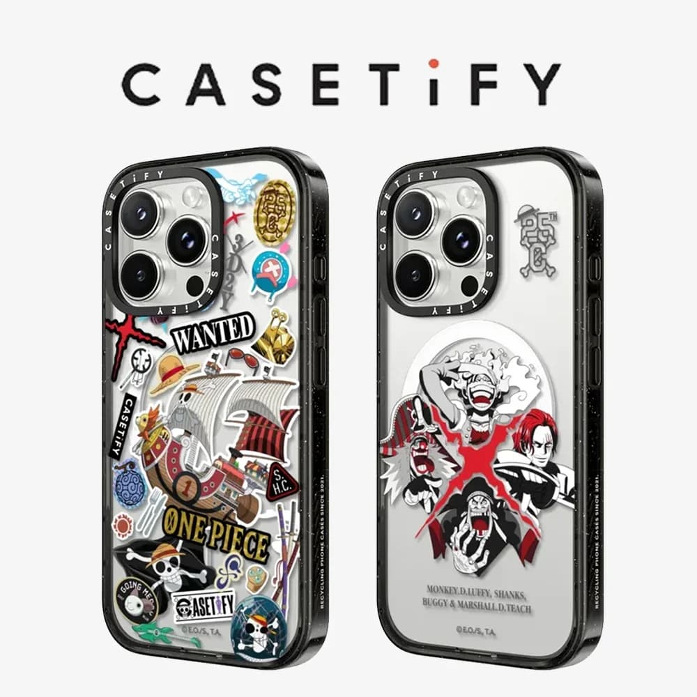 CASETiFY One Piece Cartoon Series Magnetic Drop-proof Case for iPhone 13 15 16 17 Pro Max Air 14 Plus Protect Cover