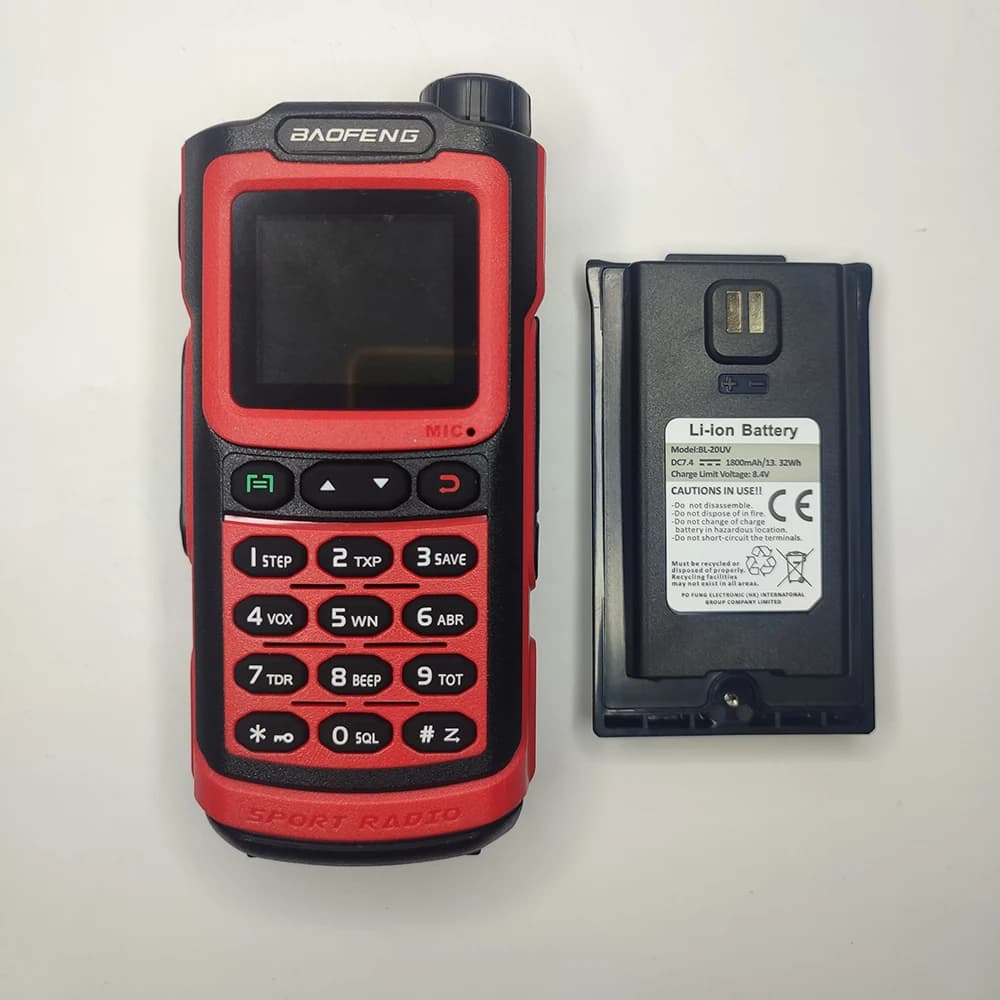 Baofeng UV-20 Walkie Talkie a lungo raggio Dual Band ad alta potenza TypeC batteria CB Ham Radio Comumicador Radio CB bidirezionale per la caccia