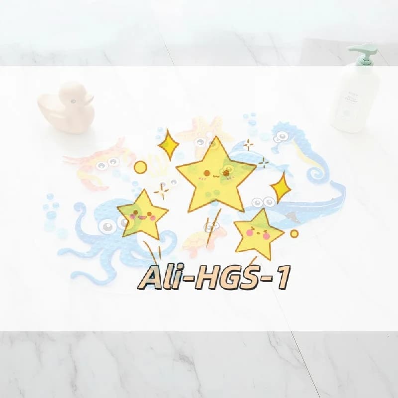 Soft Cartoon BPA Free PVC Kids Bath Mat Anti Slip Non Skid Shower Mat with Suckers for Baby Bathtub Use