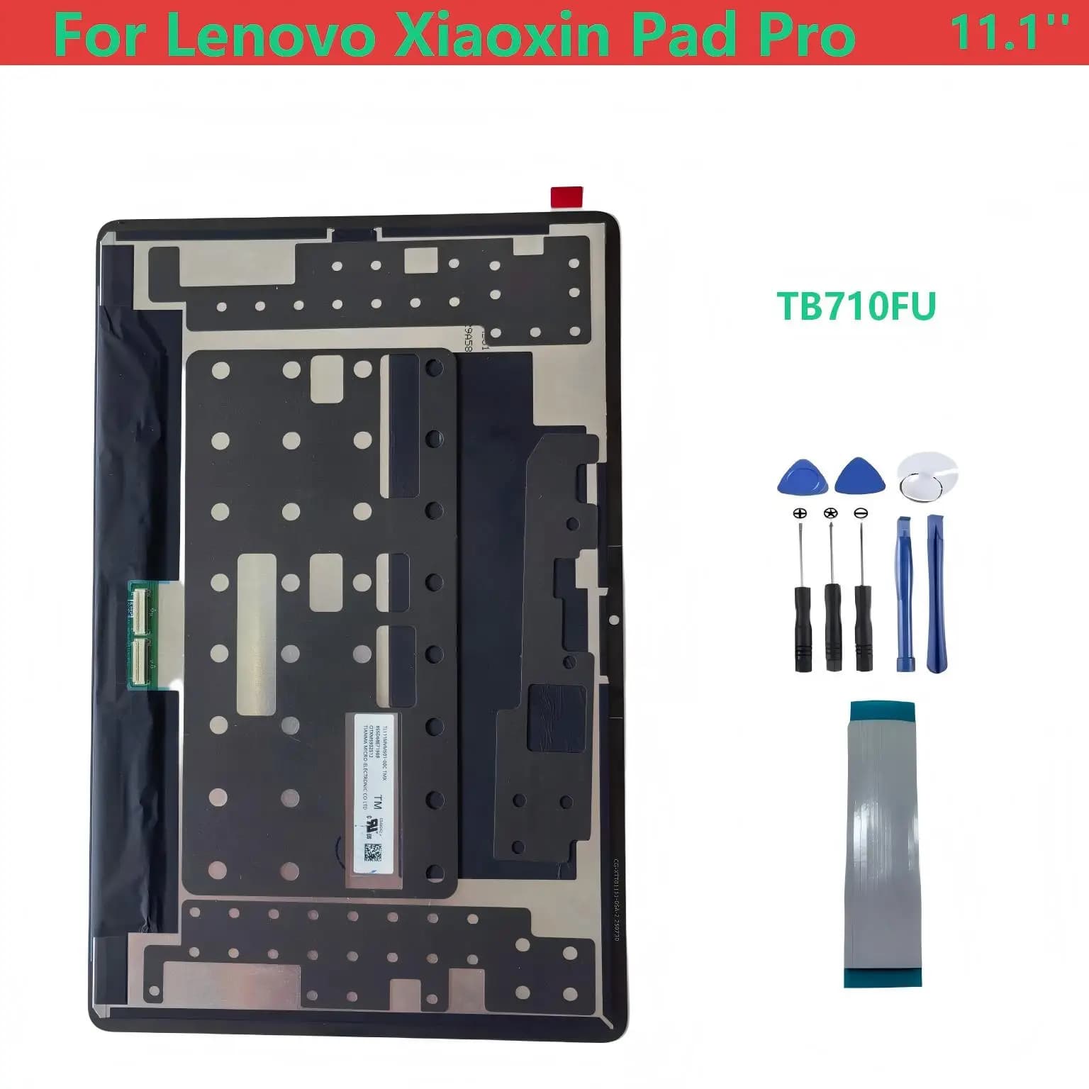 11.1" Tablet LCD For Lenovo Xiaoxin Pad Pro GT TB710FU LCD Display Matrix Touch Screen Digitizer Panel Full Assembly Replacement