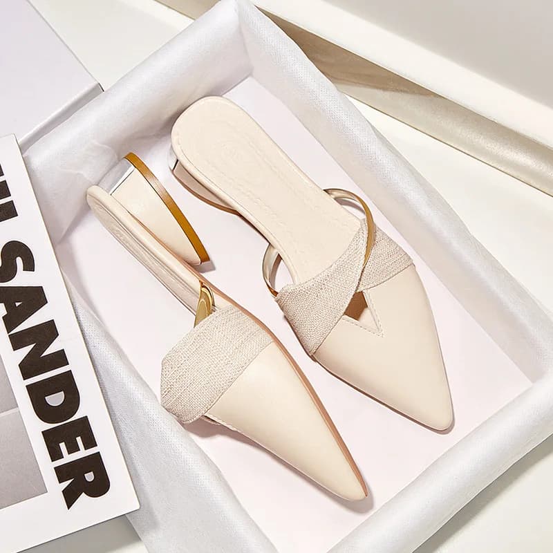 Tacchi eleganti di marca scarpe estive da donna sandali da donna pantofole per il tempo libero comode diapositive Slip-On Open toe
