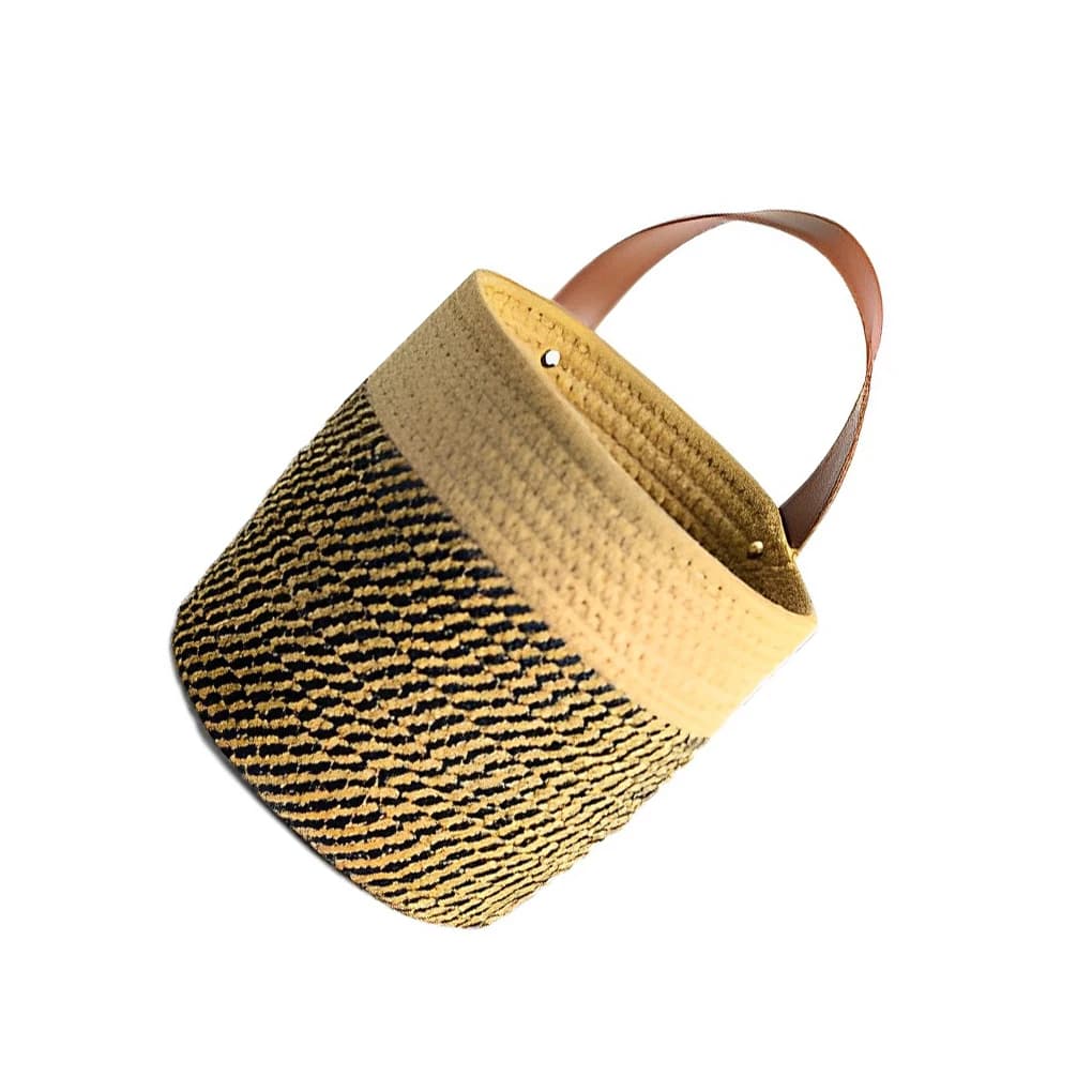 Cesto portaoggetti sospeso per piante, fioriera in vaso intrecciato in stile nordico, bianco 1820 cm