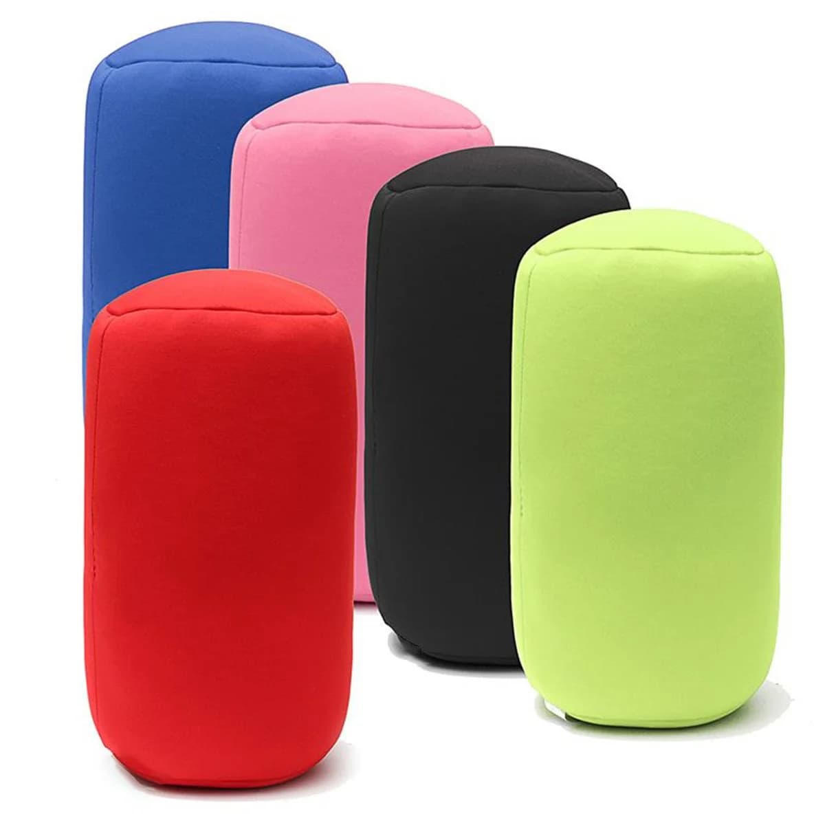 1 piece cylindrical cushion, integrated foam particles Micro beads roll bearing Padded cushion Bedroom Sleep cushion Head neck Back