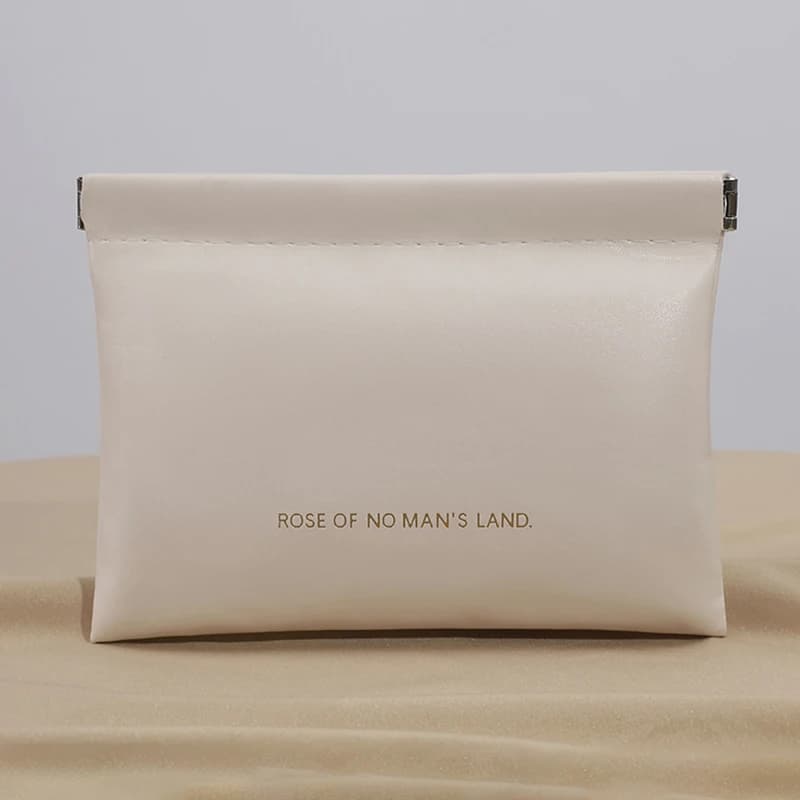 Borsa Portacavi per Auricolari in PU Mini Automatica e Chiusa, Portamonete Portatile, Porta Rossetti, Portaoggetti