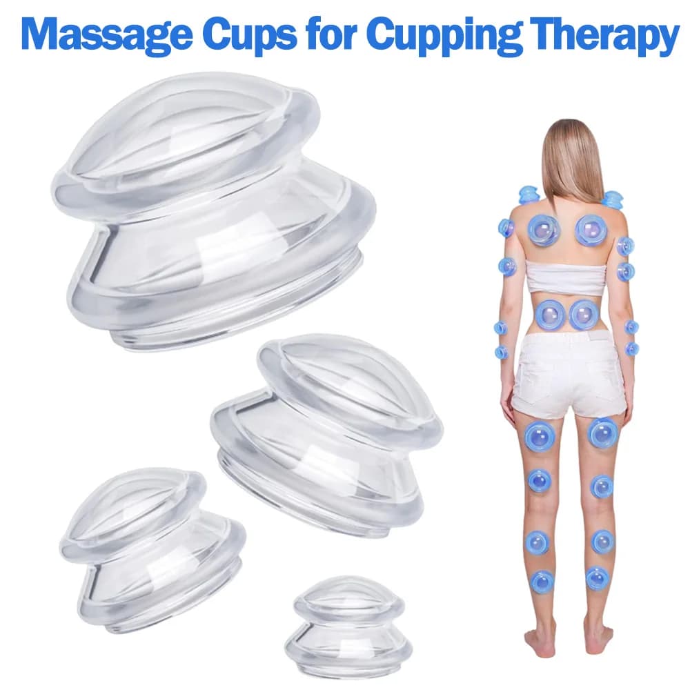 Silicone cup set Suction cups Vacuum suction cups Body weight loss Face massage Anti-cellulite Cover