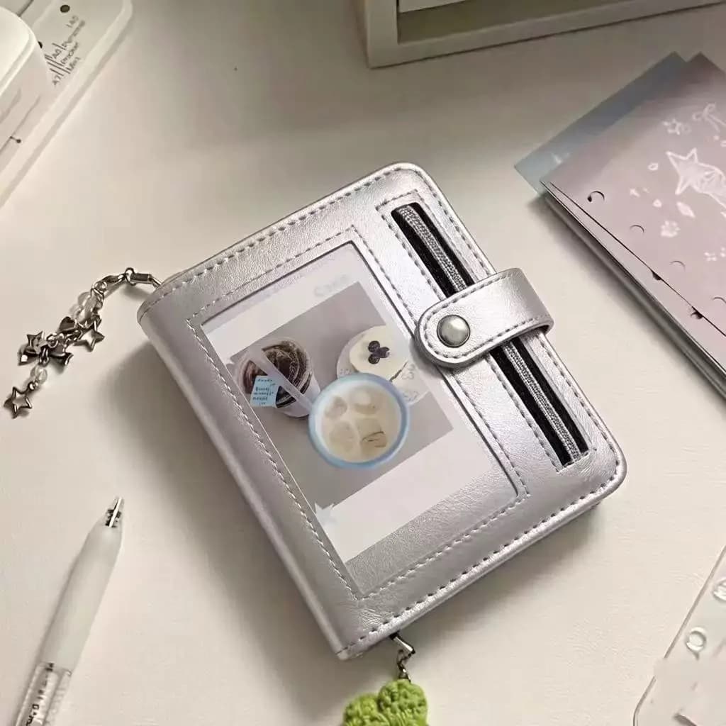 Sliver M5 Binder Notebook PU Leather Portable Diary Note Book Detachable Cover Design Daily Planner Creative Decor Present