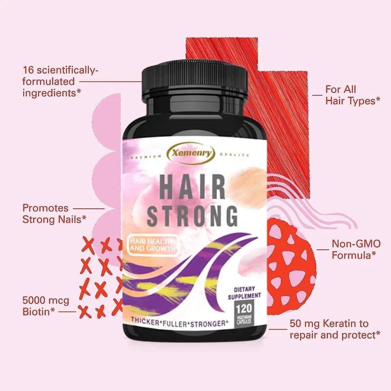 Integrators for Fort Hair - Supports the Growth of Hair, Skin and Healthy Nails, Radiosa Leather, Reduces Subtile Rugs, Stimulates Collagen Production