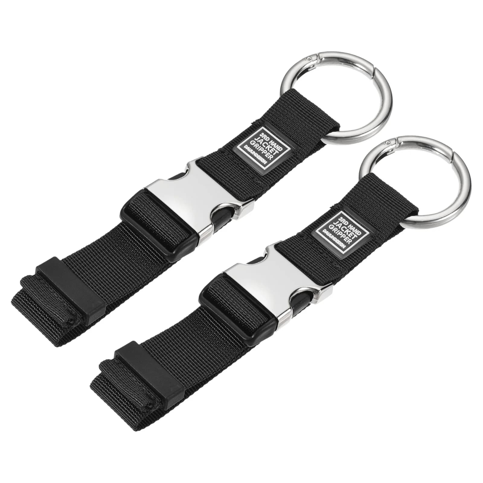 Cinghie per bagagli, supporto per pinza per giacca, clip per cintura per valigia, per accessorio da viaggio per zaino, confezione da 1/2