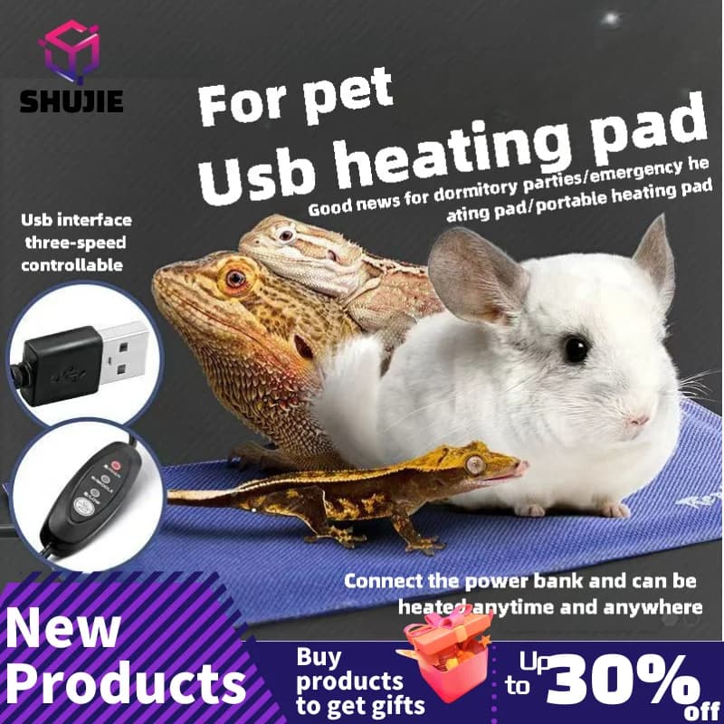 Termostato elettrico Scaldino per terrario impermeabile con spina USB Tappetino riscaldante per rettili 7,5 W 5 W 3,5 W Regolatore per piantine lungo 1,25 M