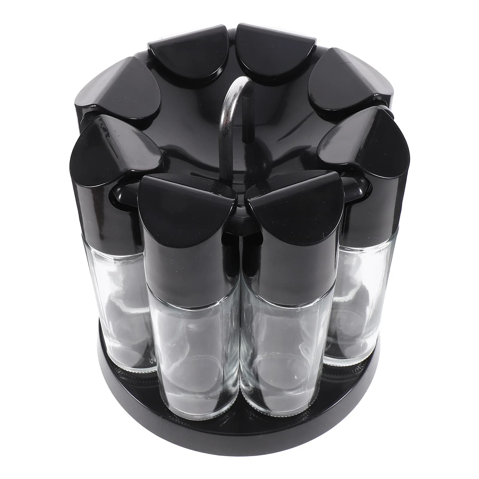 1Set 9-in-1 Set di shaker per spezie Fruleti rotanti Bottiglie di condimento da cucina per barbecue Sale Pepe Zucchero Fruleti rotanti