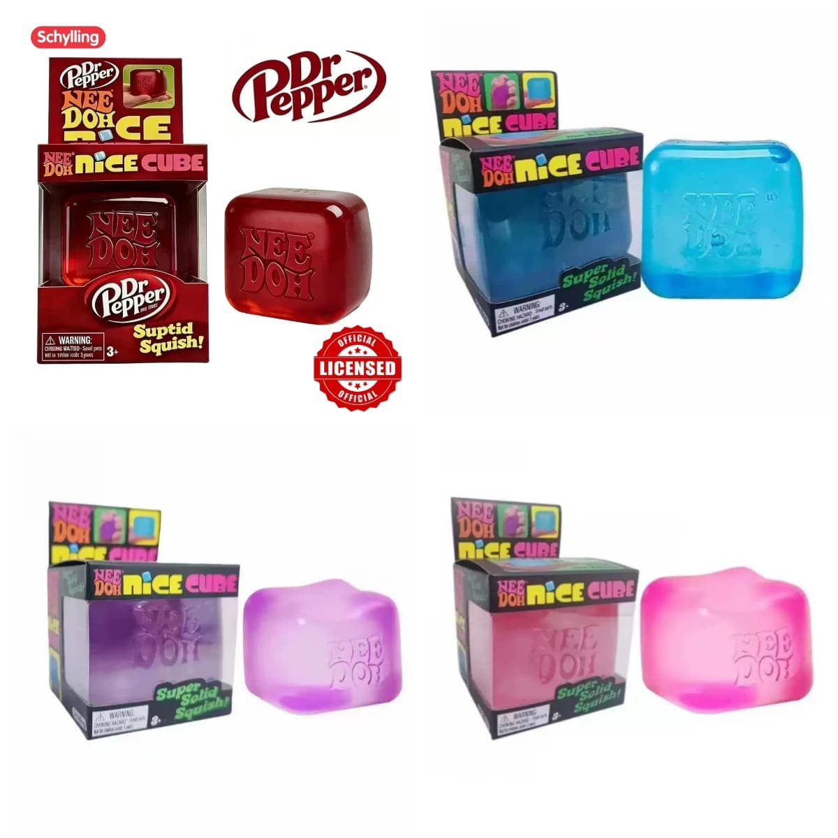 HOT NeeDoh Nice Cube Squishy Soft Squeeze Fidget Cube Stress Relief Anxiety Relief Sensory Toy for Kids and Adults