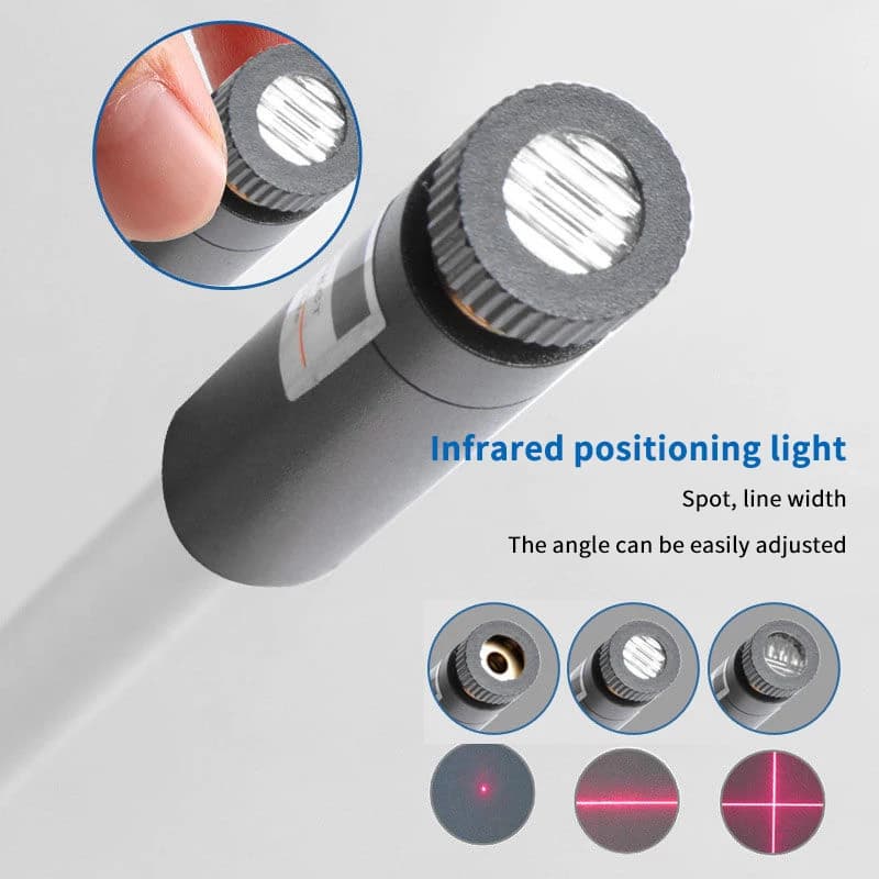 Luce di posizionamento laser rossa per taglio di precisione, USB, lampada da lavoro a infrarossi, accessorio per macchina da cucire con base magnetica DC5V