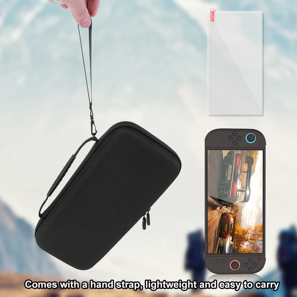 Custodia da trasporto in EVA e protezione schermo per console di gioco Switch 2, borsa protettiva antiurto da viaggio con porta per 10 schede di gioco