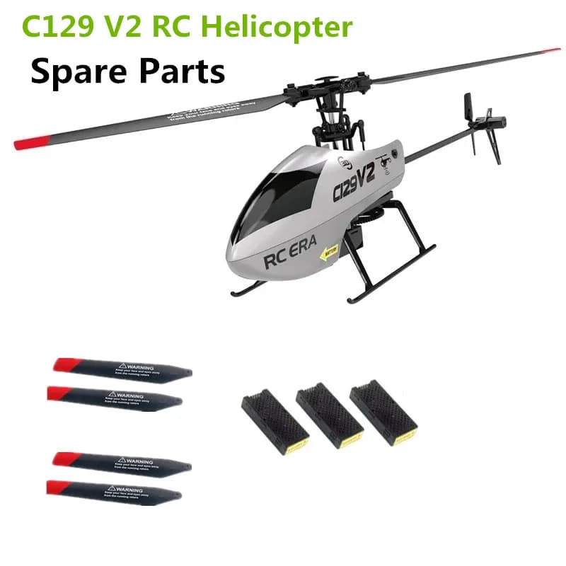 C129 V2 Batteria di ricambio per elicottero 3.7V 300Mah Volo 15 Minut C129V2 RC Elica per elicottero Foglia d'acero per batteria C129V2