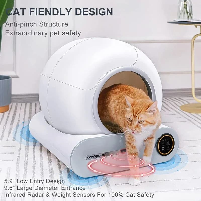 -Ti Pro Smart Automatic Lettiera per gatti App per toilette per gatti Lettiera autopulente Toilette elettrica automatica per animali domestici Prodotti per gatti