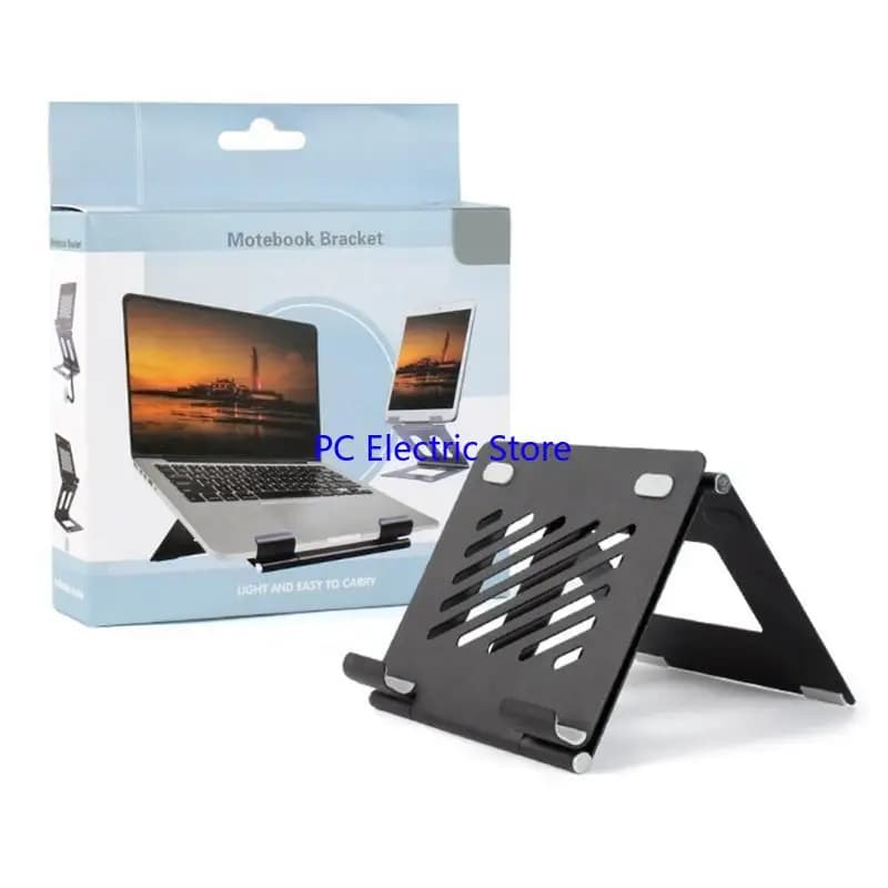 F19C Stand Regolable Retro raffreddamento per laptop Porta stabilimento Anti-Slip Piegable Rack