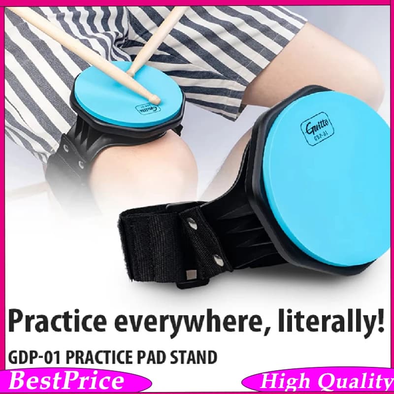 GDP-01 Guitto Series Drum Practice Pad 5 Inches Silicone ABS Leg Practice Drum with Strap Musical Instruments Parts