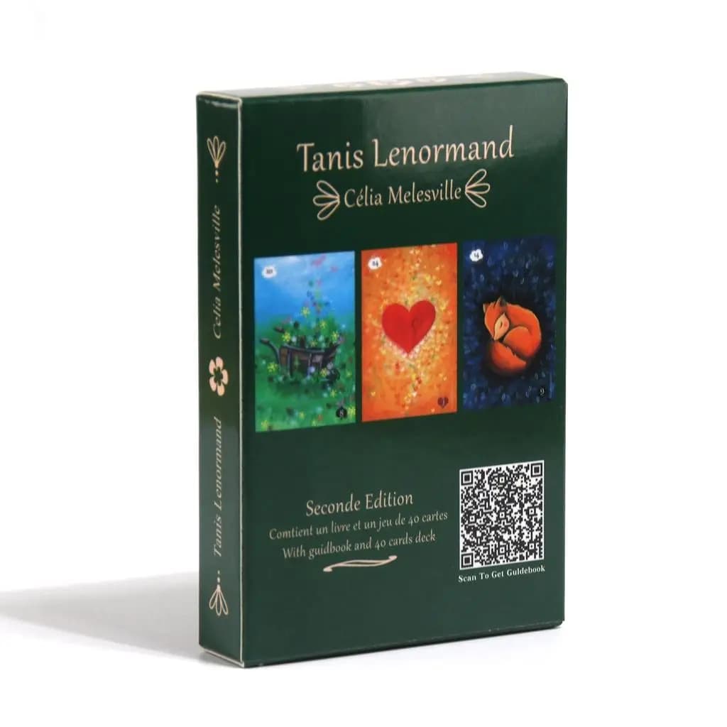Tanis Lenormand di Celia Melesville Tarocchi Oracle Giochi di carte Festa in famiglia Gioco da tavolo Divinazione Carte del destino
