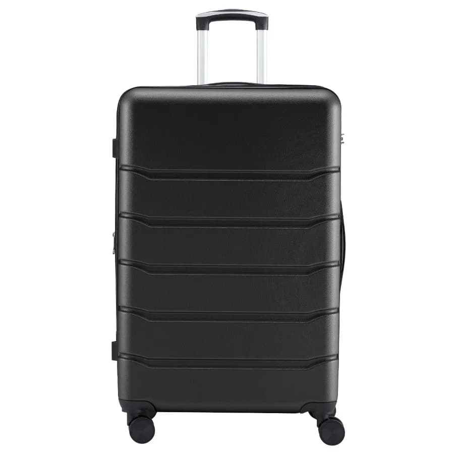 28 Inch Hardside Expandable Luggage with Spinner Wheels Checked-Large Lightweight Expandable Rolling Luggage with TSA Lock Blac