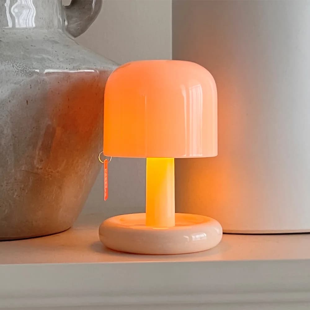 Lampada da Tavolo a Induzione LED con Effetto Tramonto, Luce Notturna Creativa, Regalo di Compleanno per Fidanzata
