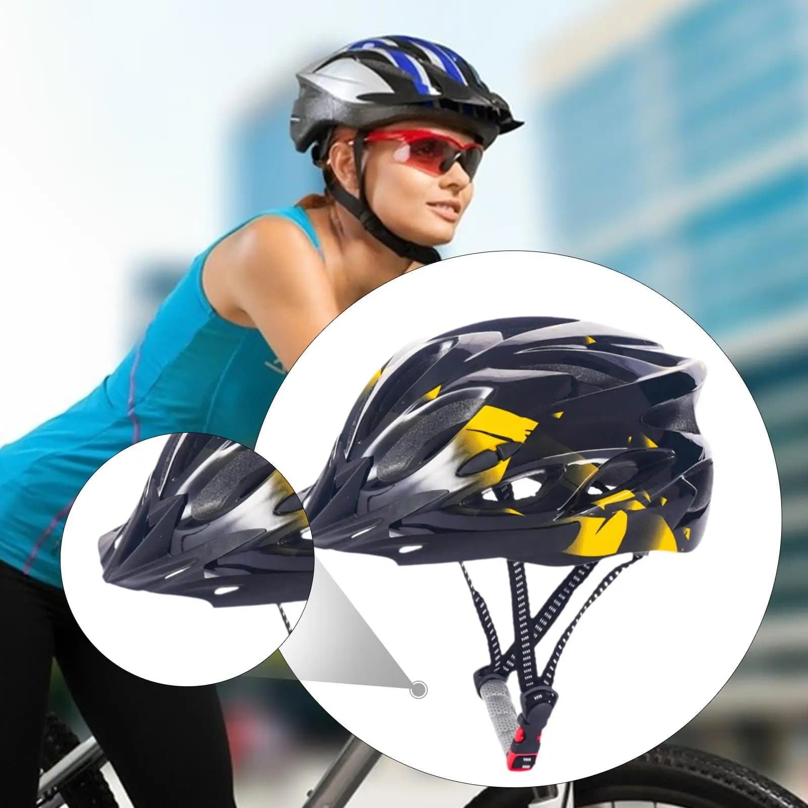 Casco da Bicicletta per Adulti, Resistente agli Urti, Unisex, Leggero e Regolabile, Adatto per Mountain Bike