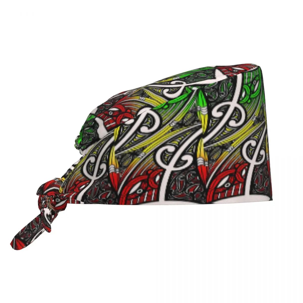 TNT - Rasta Design Scrub Hat Doctor Working Surgical Cap Men Women Adjustable Nursing Caps for Dentist
