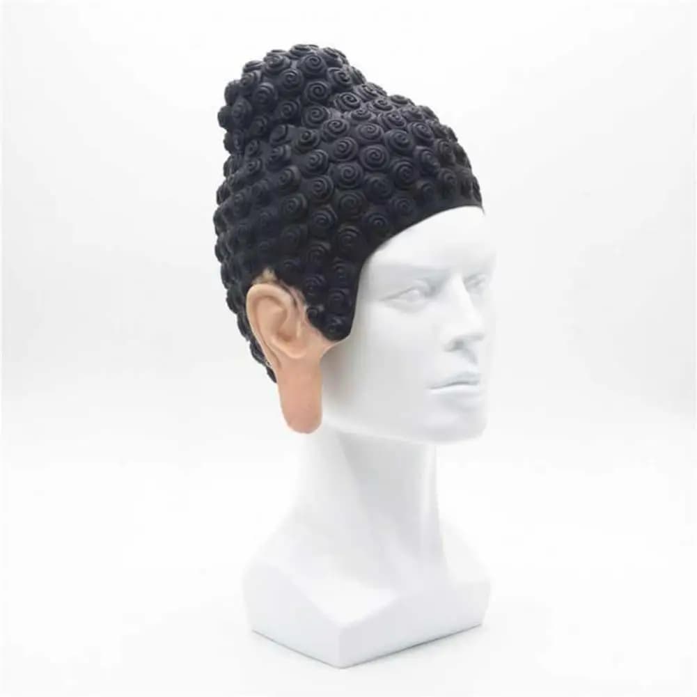 Buddha Copricapo Swim Headdress Elastic Buddha Copricapo Soft Latex Costume Role Game Cosplay Copricapo Party Supplies