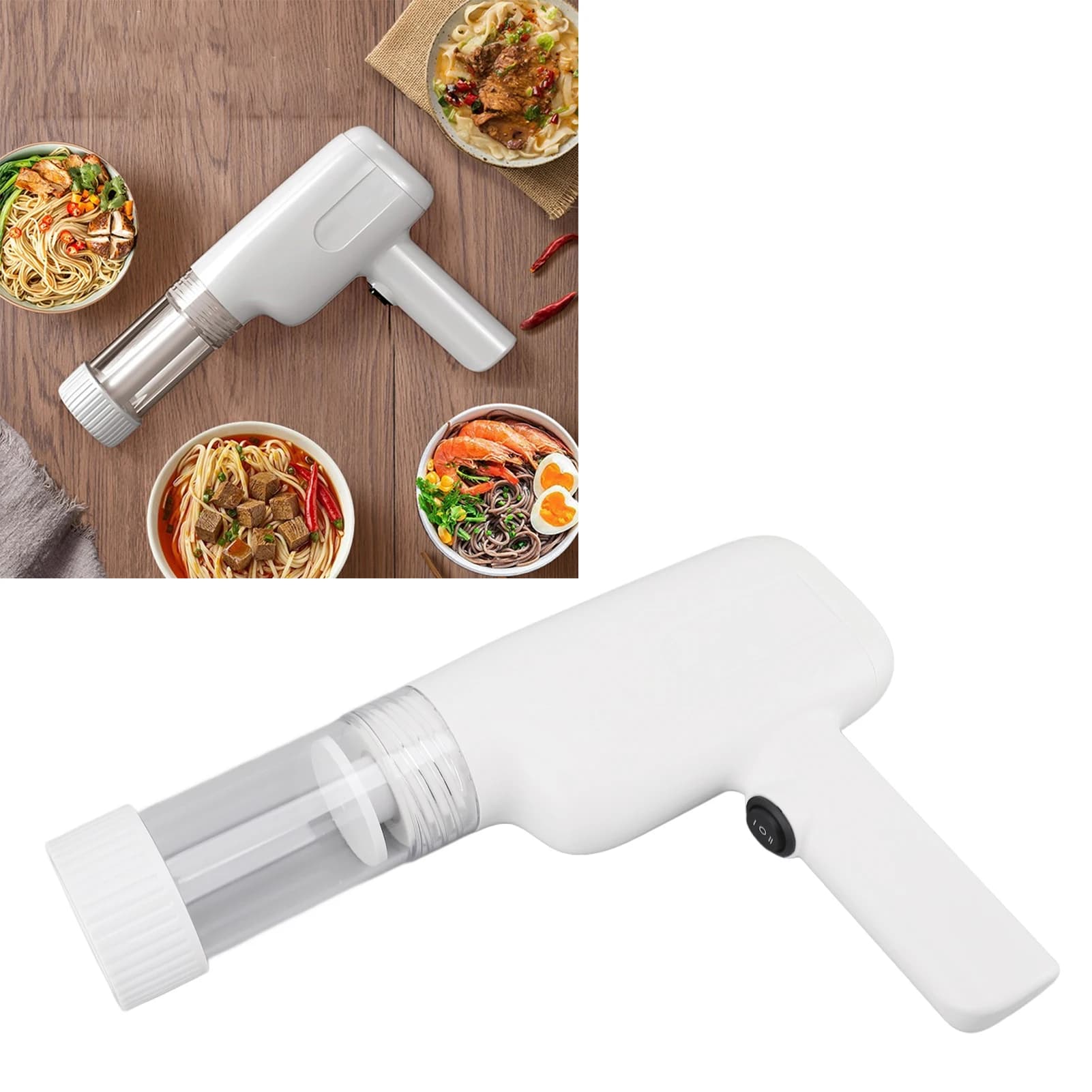 Macchina per pasta elettrica portatile per pasta Pressa da cucina a 6 stampi ad alta efficienza per uso domestico