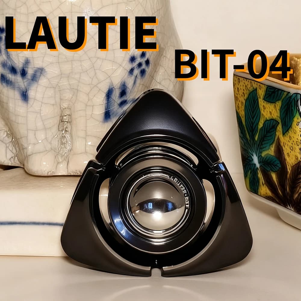 LAUTIE Bit04 Fidget Spinner Bit Series Edizione limitata Zirconio Lucido Fidget Toys per adulti Spinner a tre pale