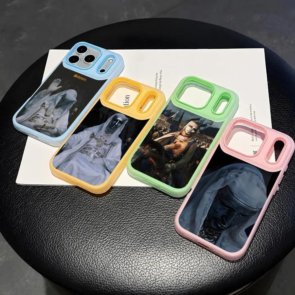 kingdom of heaven Phone Case 2-in-1 Detachable Clear with Card Holder for iPhone 12-17 Soft Multi-Color