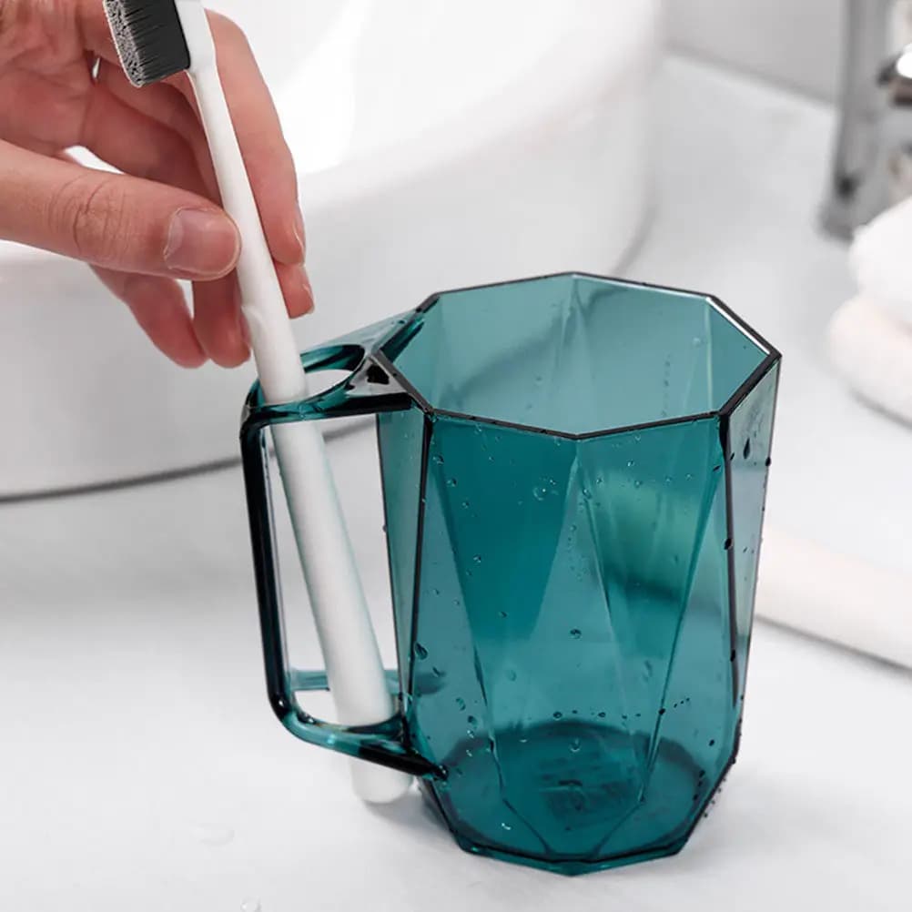 Set di 3 Bicchieri Portaspazzolino Leggeri, Tazze da Bagno per Viaggio e Campeggio, Contenitori Multiuso per Collutorio e Acqua