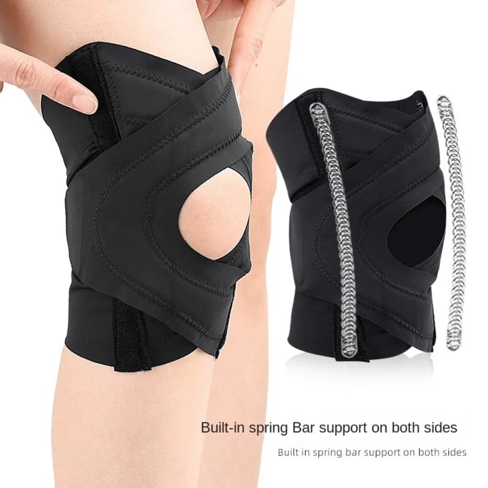 Ginocchiera Sportiva Elastica Traspirante con Cinturino Regolabile per Protezione e Sicurezza