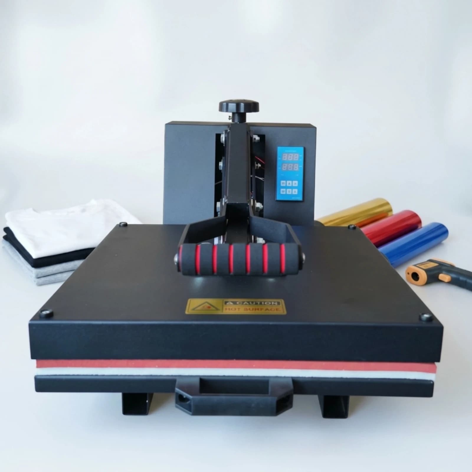 Heat Press Machine Digital Control Panel T Shirt Heat Press Craft Equipment Flat Platen Large Surface