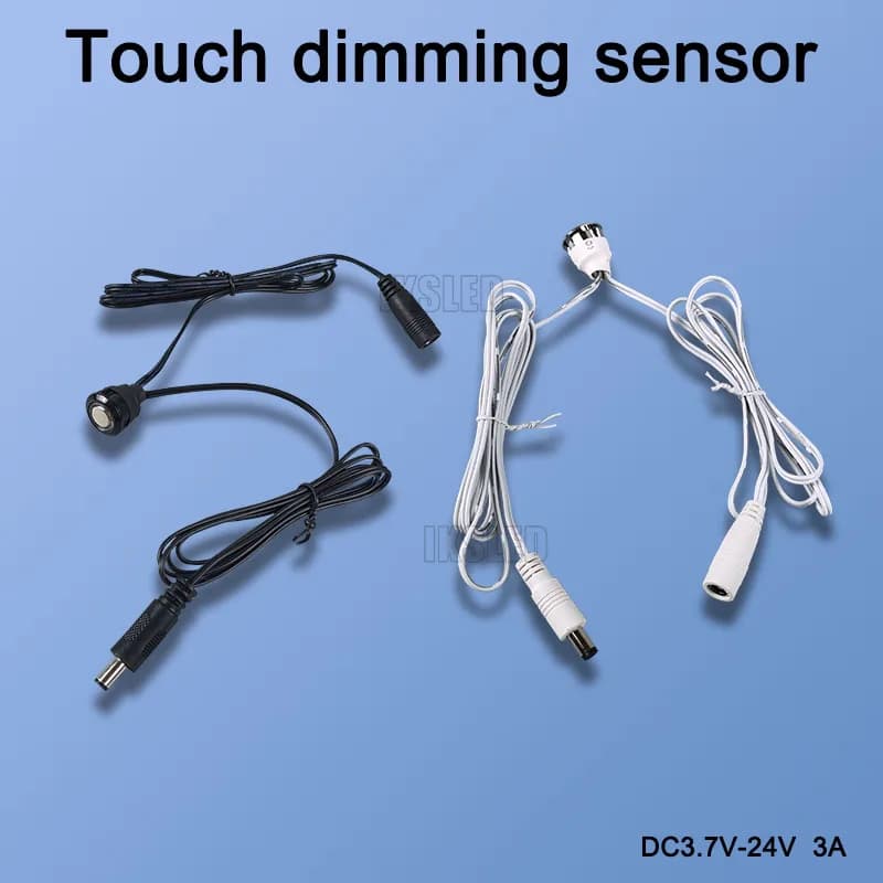 Sensore dimmer tattile, interruttore tattile da 18 mm 3,7-24 V 3 A per striscia LED, armadio, armadio, armadio, illuminazione comodino