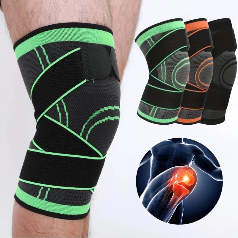 1 pz sports knee brace for men knee brace elastic pressurized support fitness tennis racing equipment basketball volleyball protection
