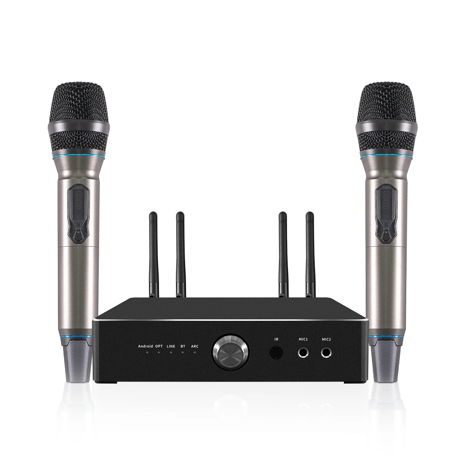 Piccolo amplificatore audio digitale ad alta potenza, sistema musicale professionale per karaoke, macchina per karaoke nera.