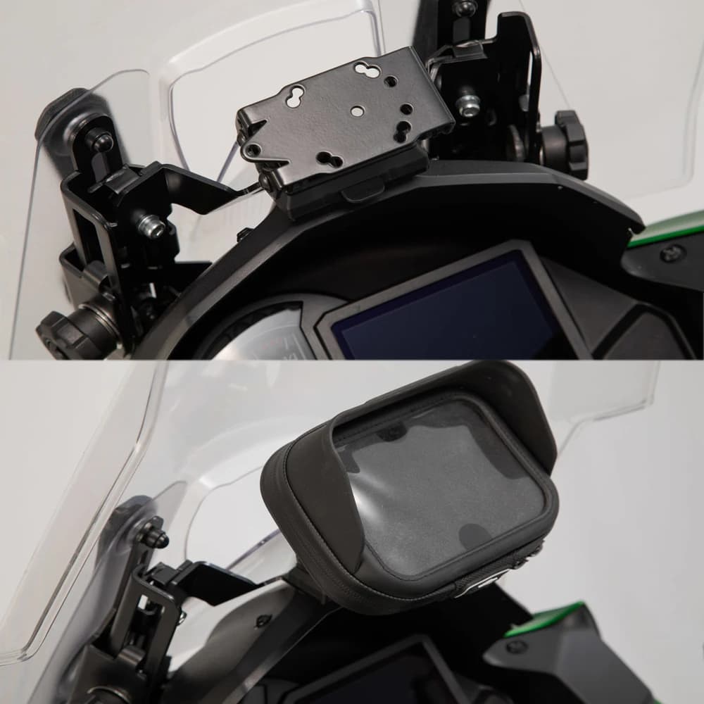 Per Kawasaki VERSYS 1000 Versys 1000 Accessori Moto Staffa GPS per telefono cellulare Supporto per piastra Staffa di navigazione